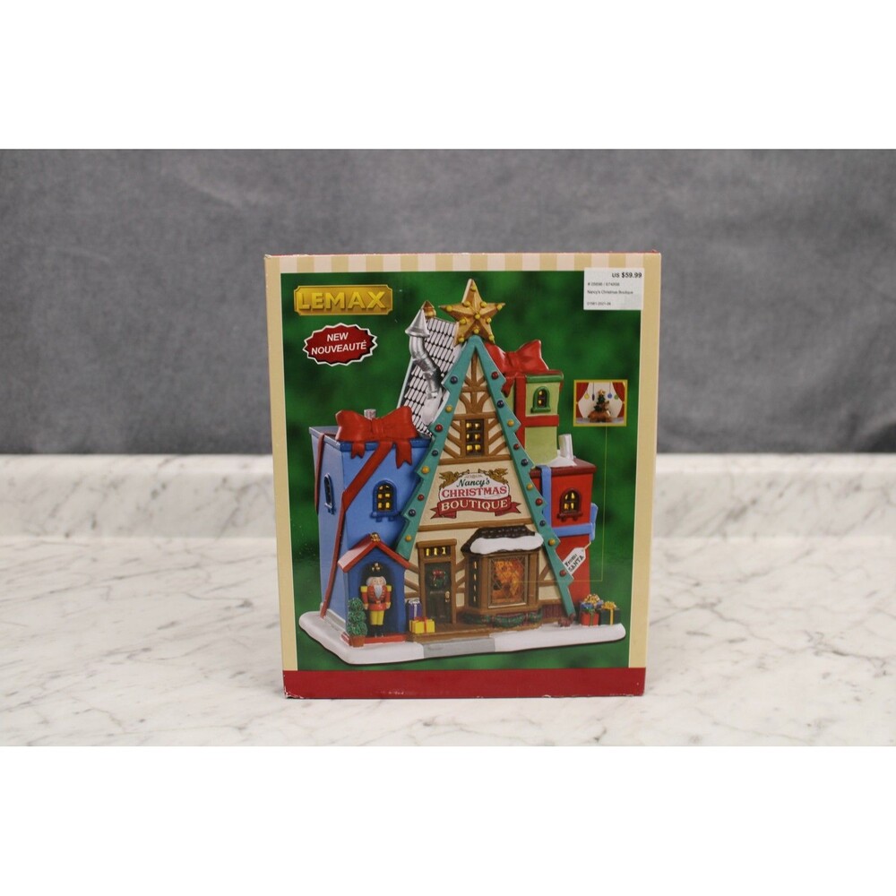 LEMAX Nancy's Christmas Boutique Porcelain Lighted Village Building